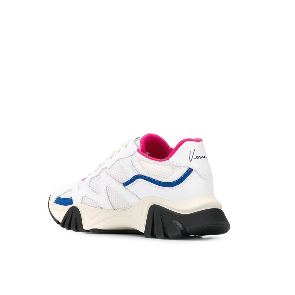 Versace White Leather Chunky Sneakers