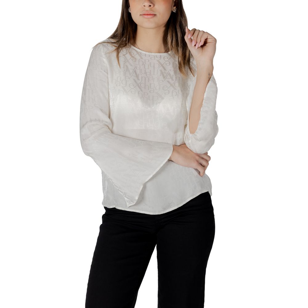 Armani Exchange Cream Viscose Blouse
