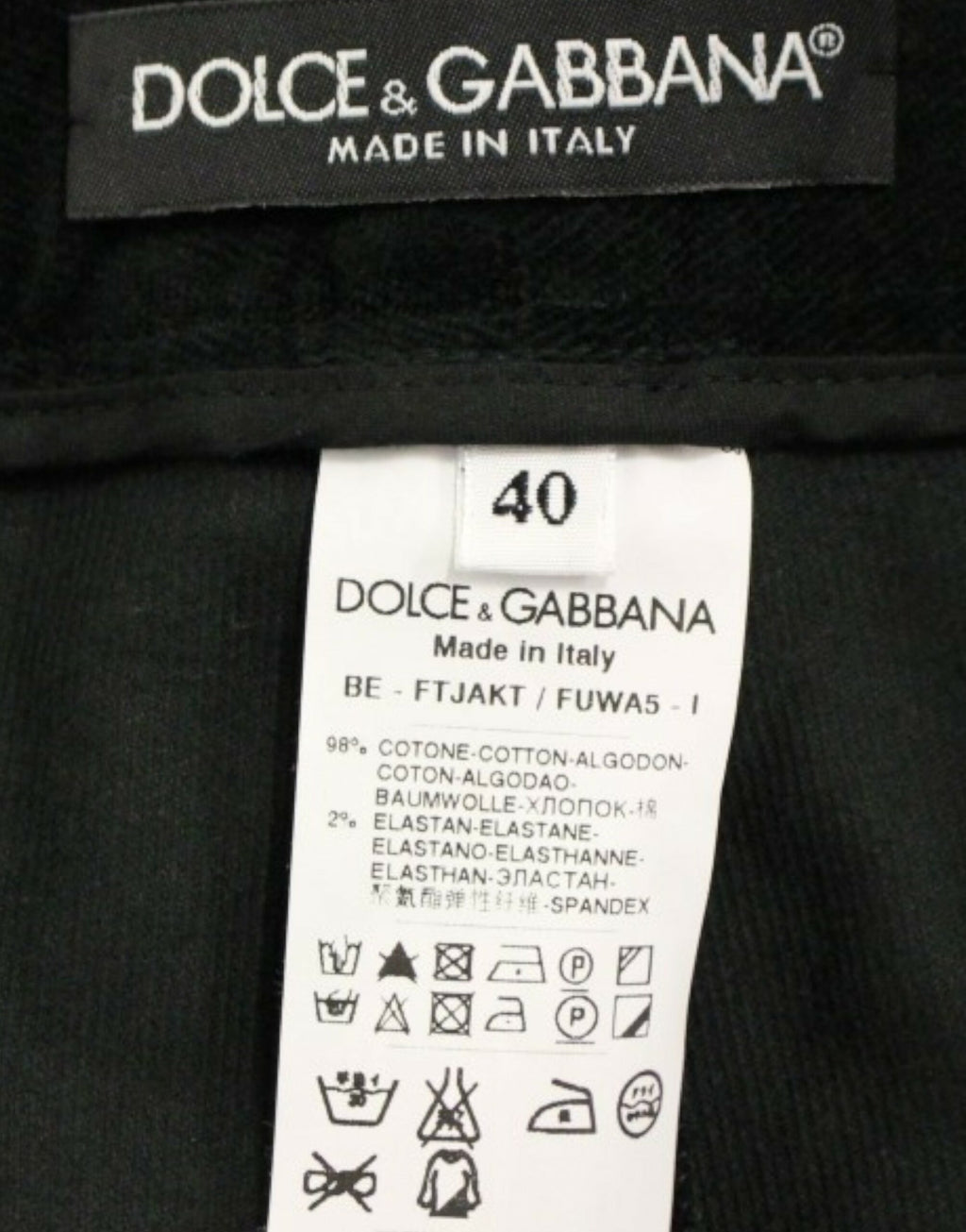 Dolce & Gabbana Black cotton shorts pants