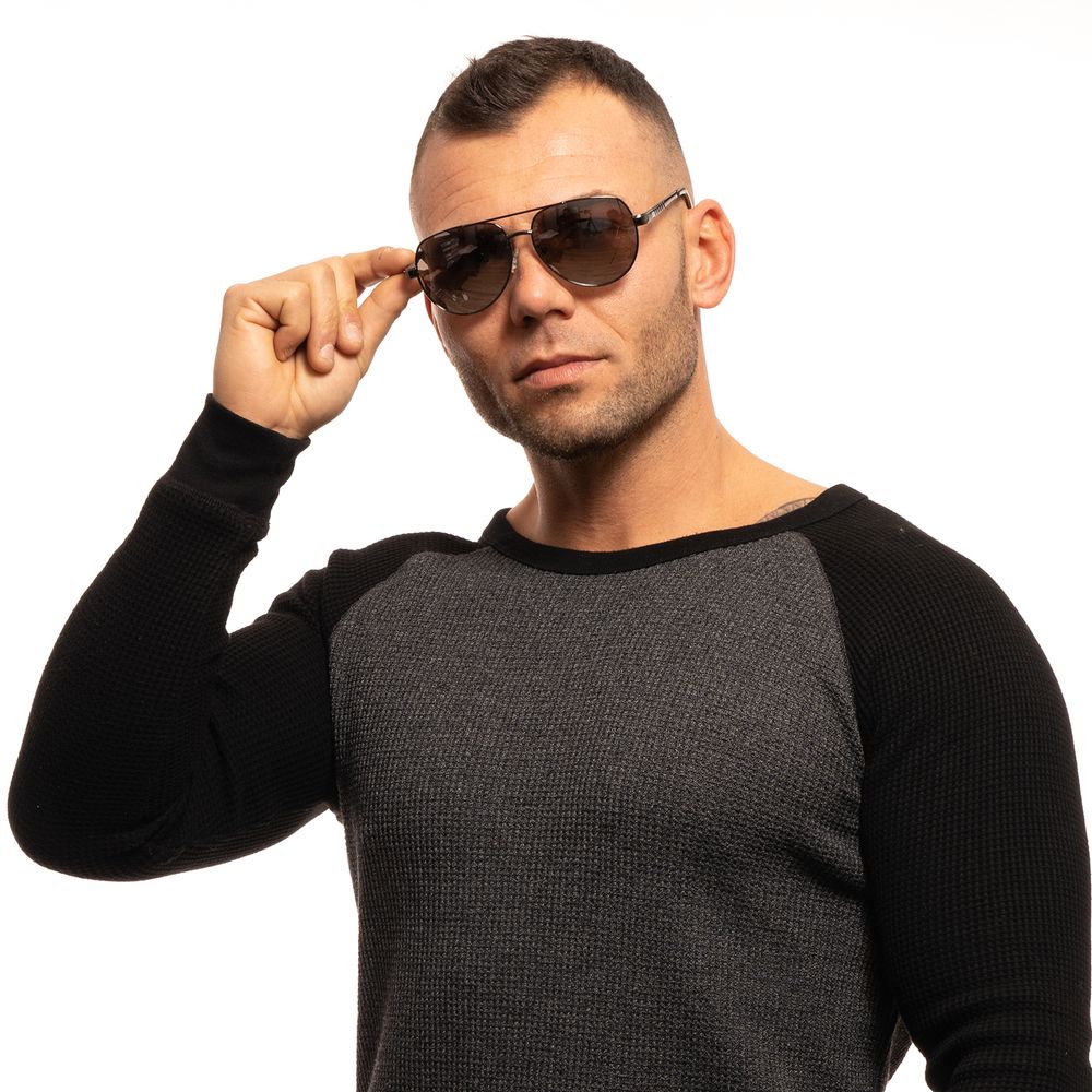 Guess Gray Men Sunglass