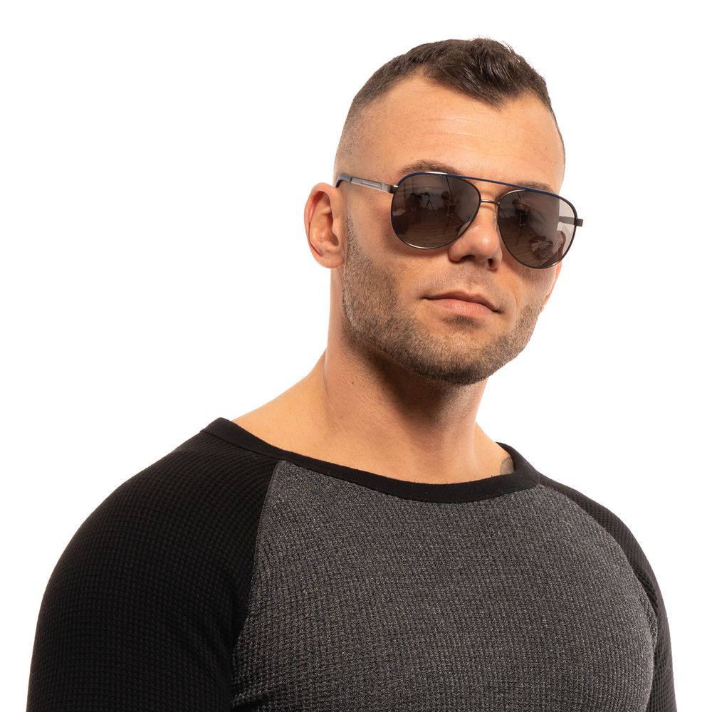 Guess Gray Men Sunglass