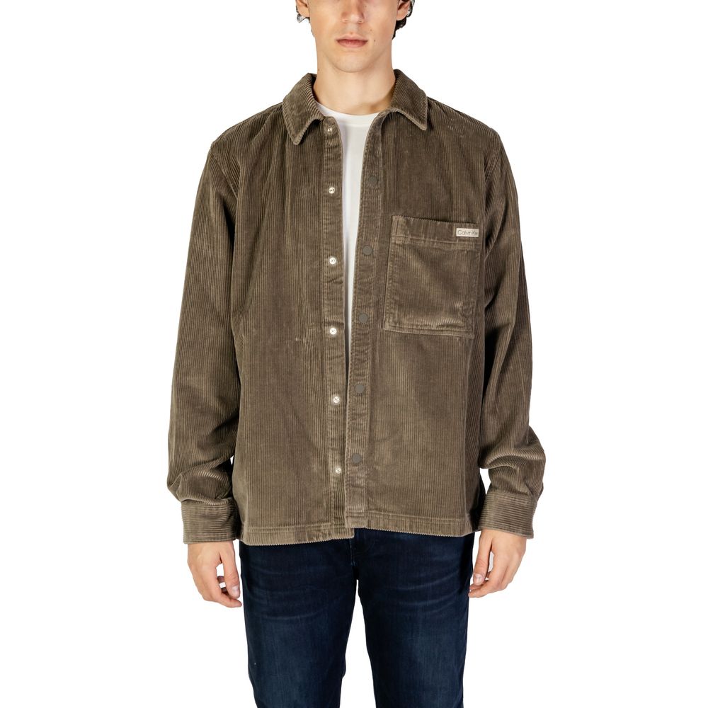 Calvin Klein Jeans Beige Cotton Shirt