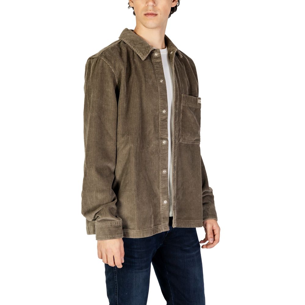 Calvin Klein Jeans Beige Cotton Shirt