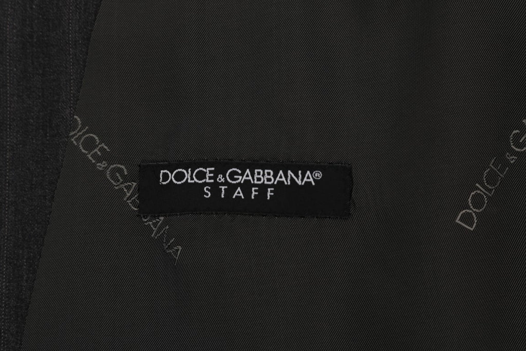 Dolce & Gabbana Gray STAFF Wool Stretch Vest