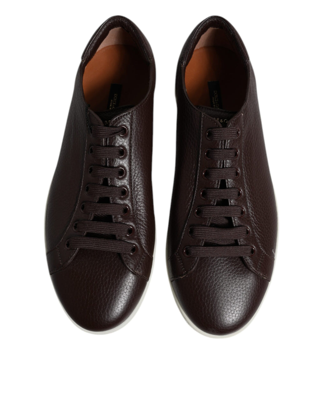 Dolce & Gabbana Brown Low Top Men Saint Tropez Sneakers Shoes