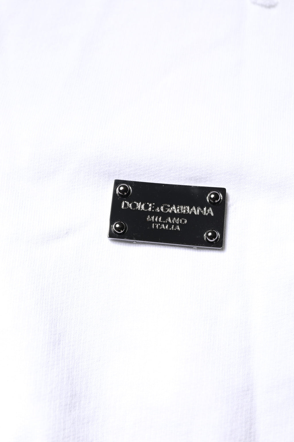 Dolce & Gabbana White Cotton Men Pullover Sweatshirt Sweater
