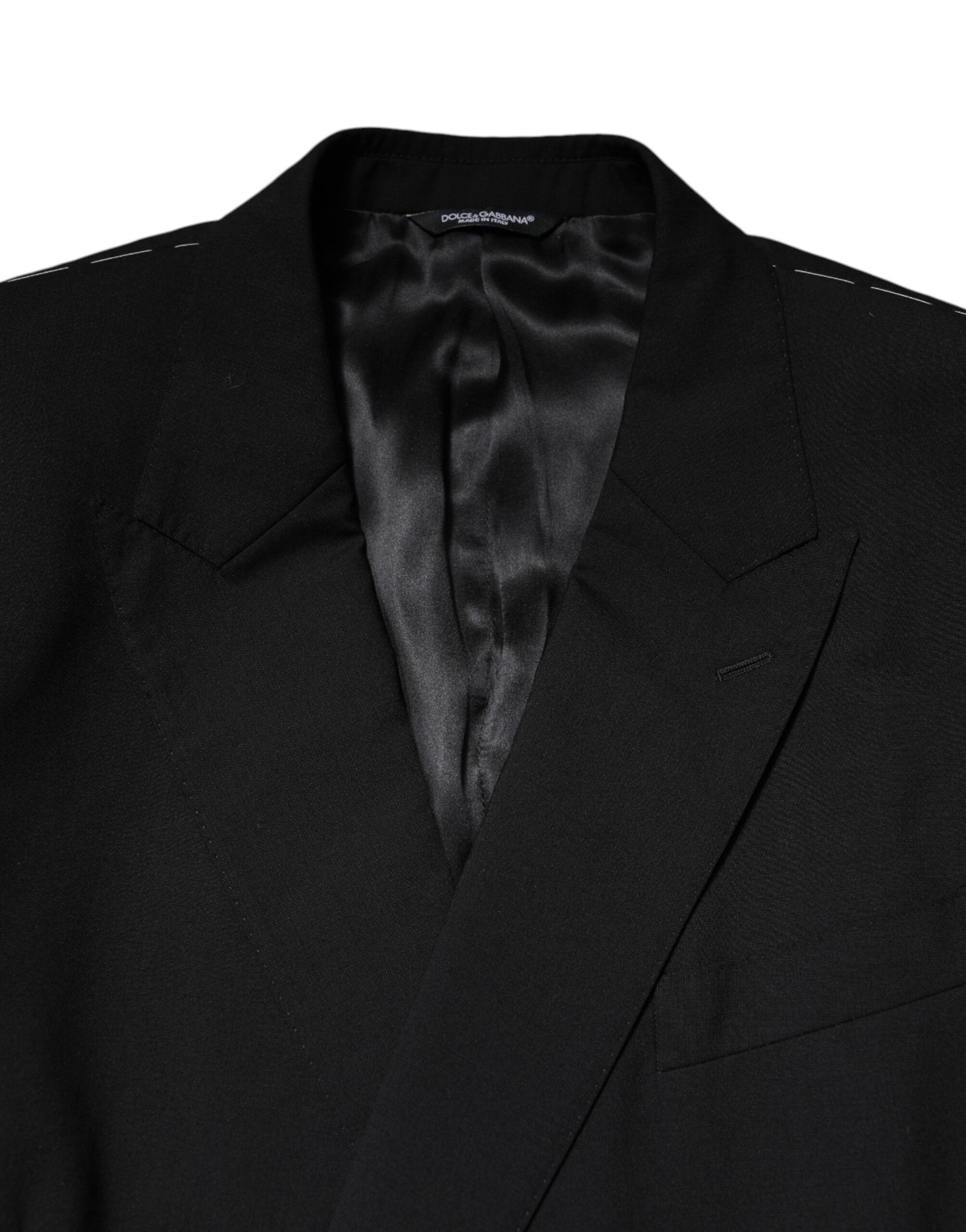 Dolce & Gabbana Black MARTINI Double Breasted Suit Jacket
