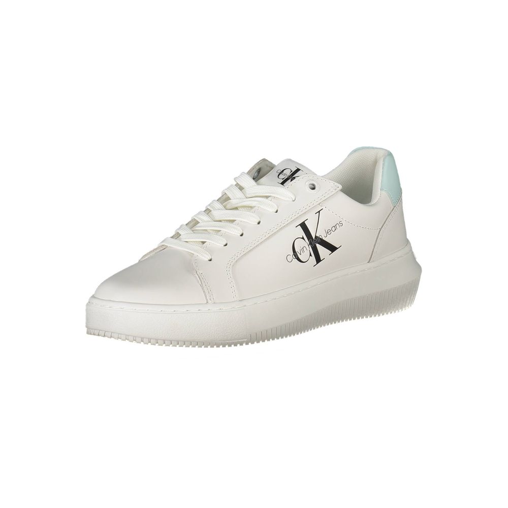 Calvin Klein White Recycled Polyester Women Sneaker