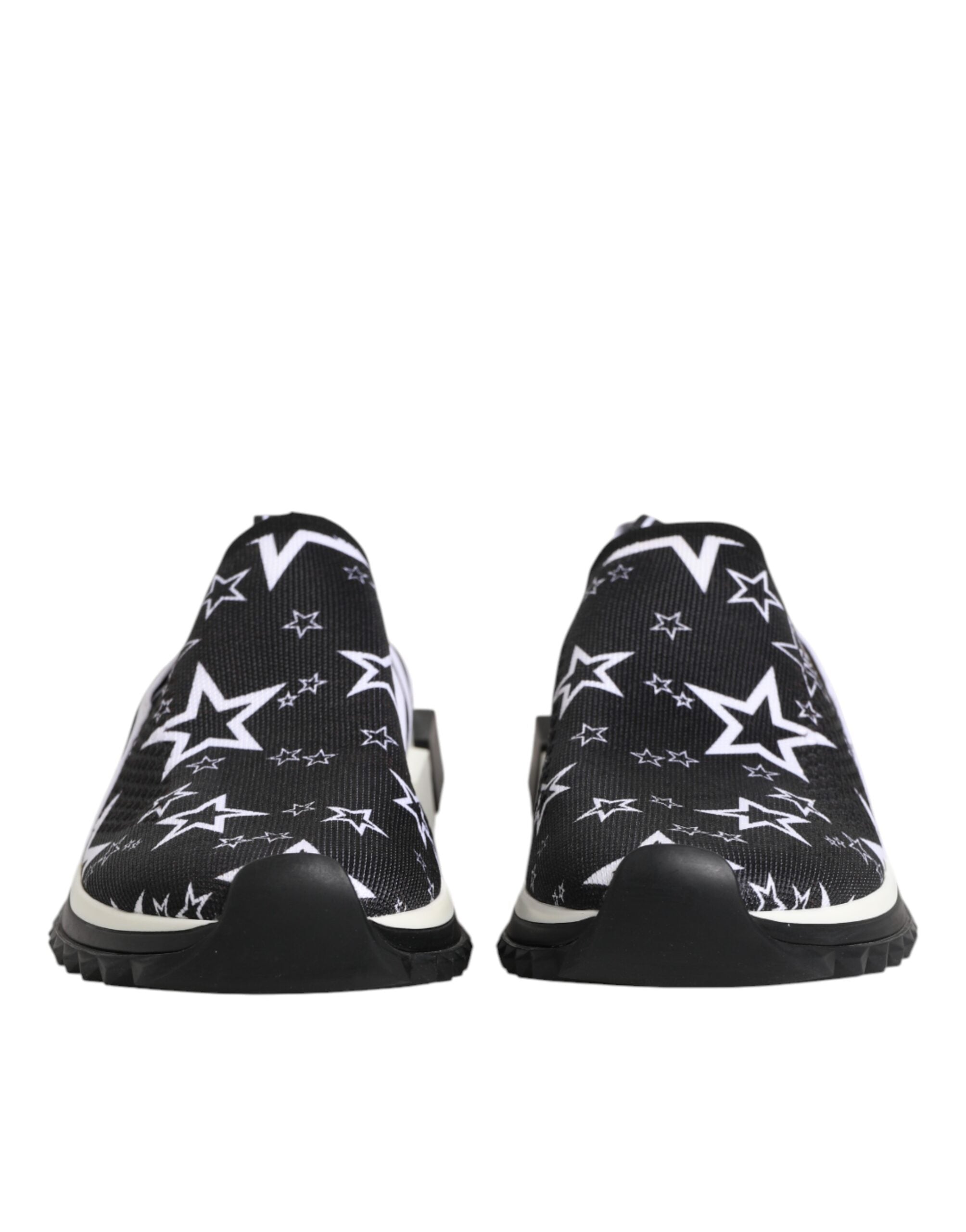 Dolce & Gabbana Black White Sorrento Low Top Sneakers Shoes