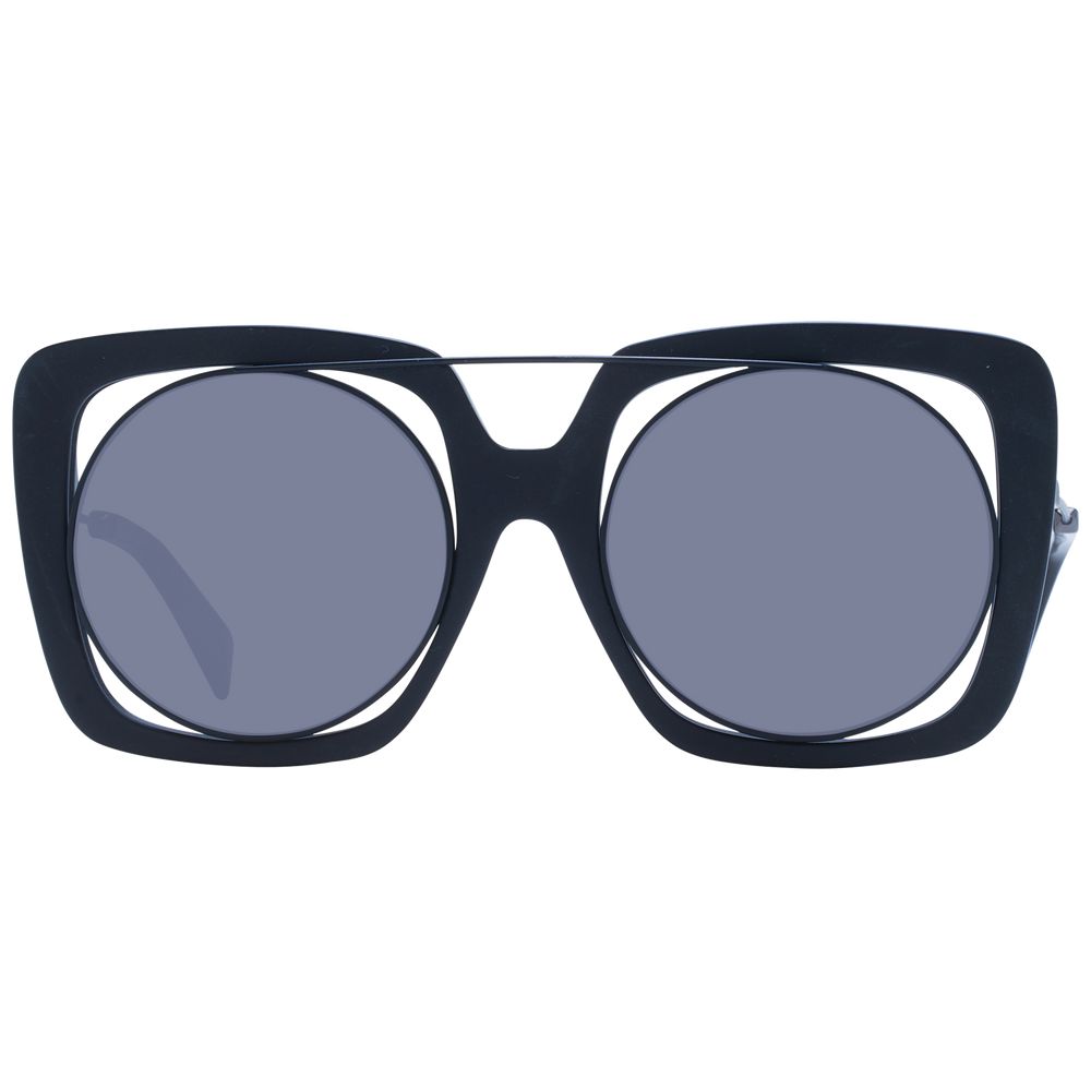 Yohji Yamamoto Black Unisex Sunglass