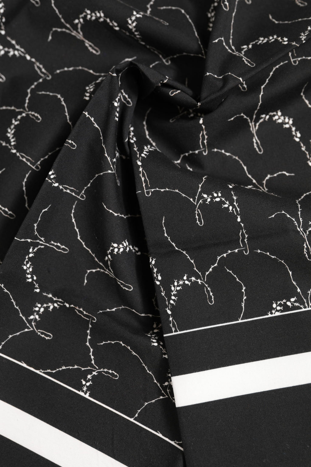 Dolce & Gabbana Black White Printed Square Foulard Scarf