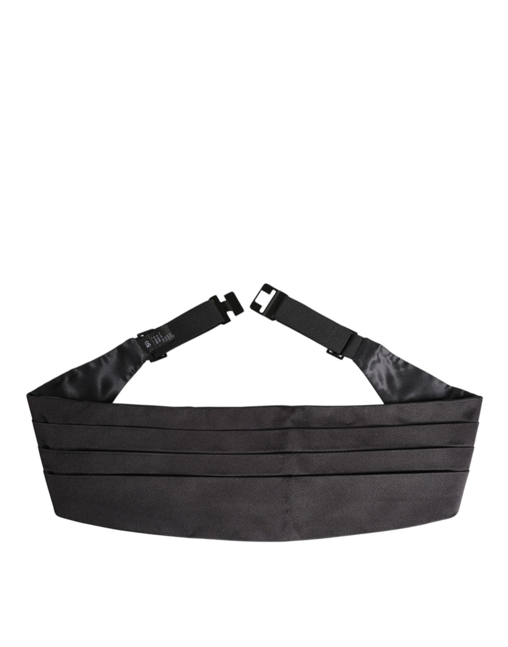 Dolce & Gabbana Black Men 100% Silk Belt Wide Waist Cummerbund