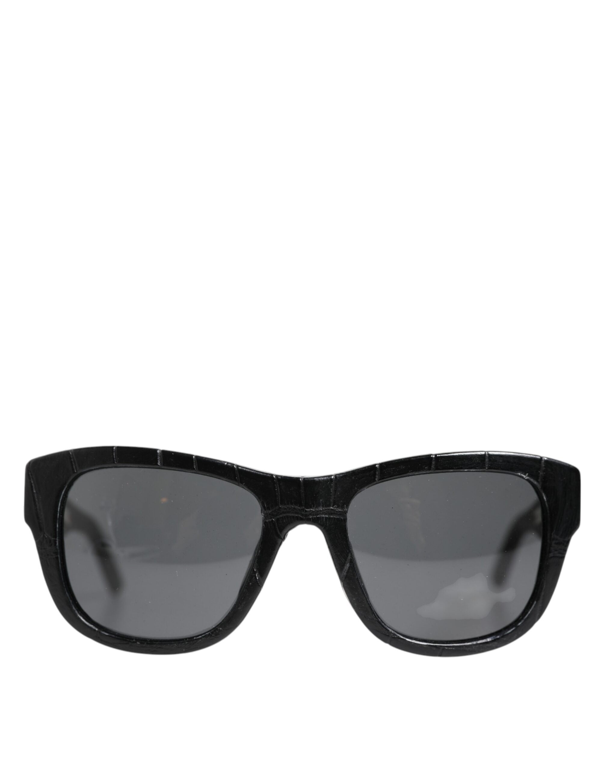 Dolce & Gabbana Black Leather Frame DG4177 Tinted Lens Sunglasses