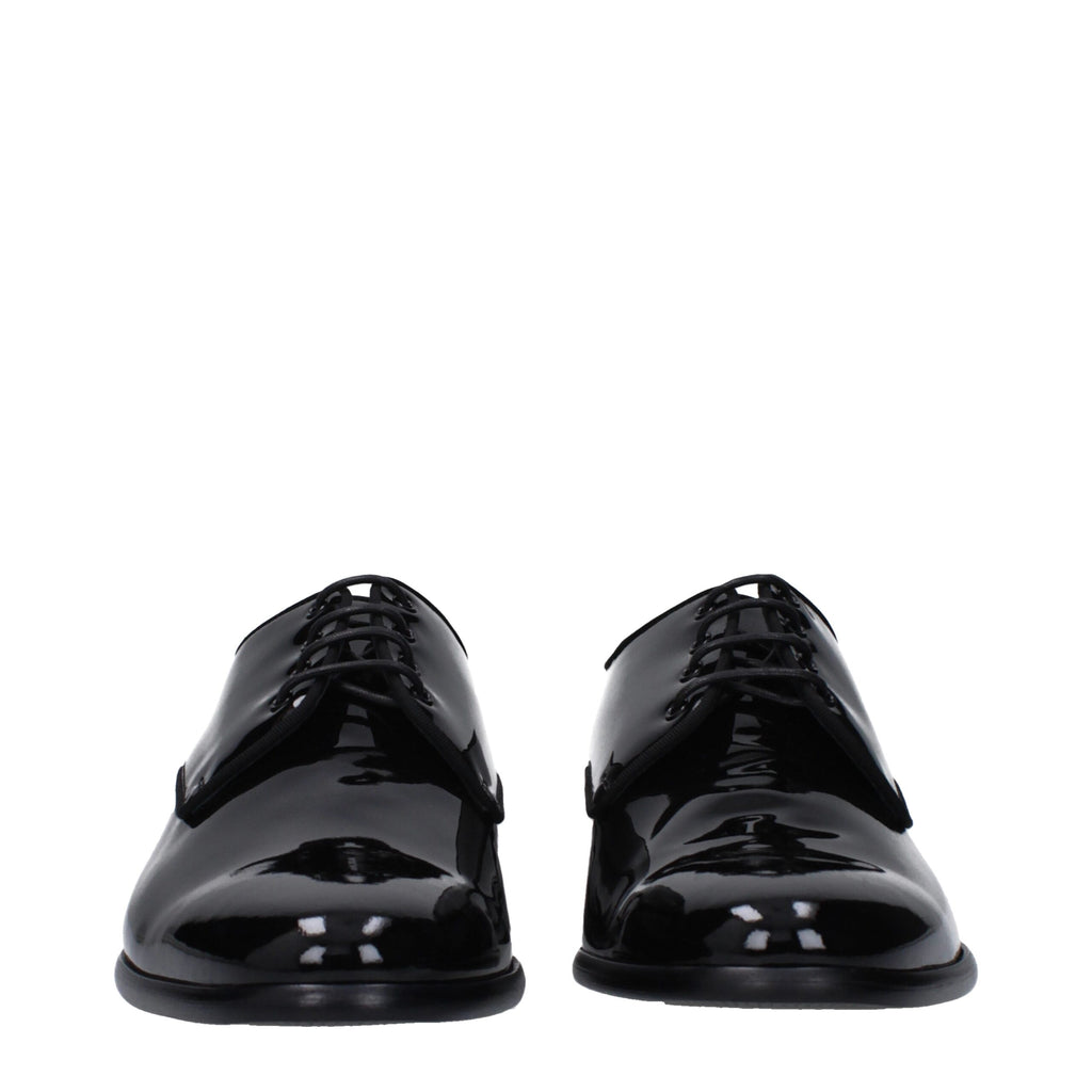 Dolce & Gabbana Black Leather Oxfords And Derbies
