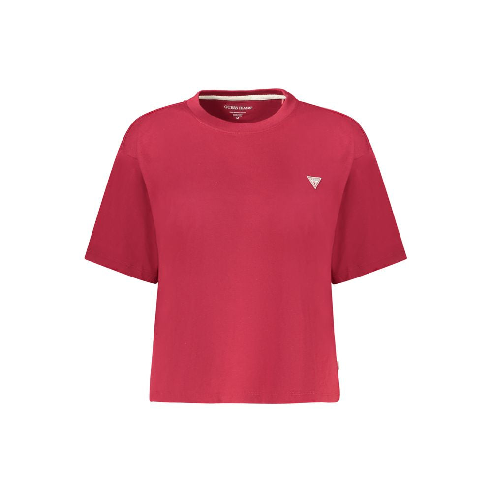 Guess Jeans Red Cotton Women T-Shirt