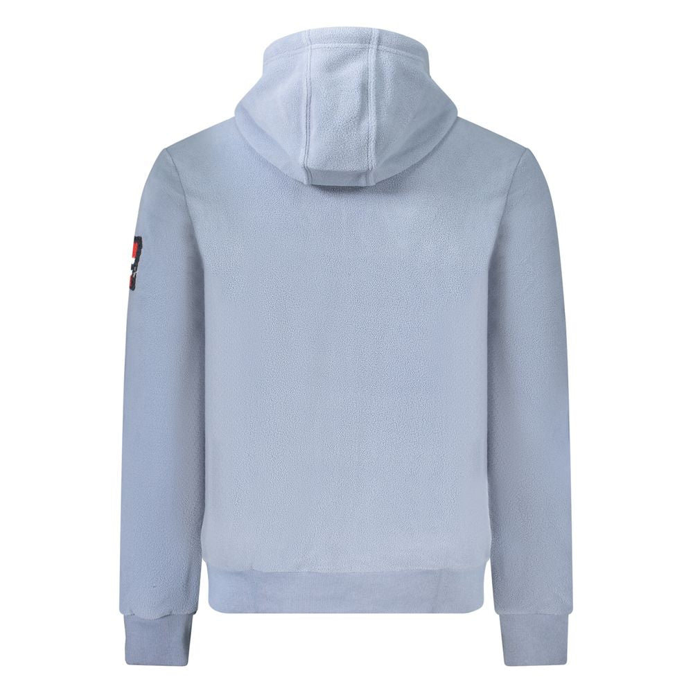 Norway 1963 Blue Polyester Men's Hooded Sweater