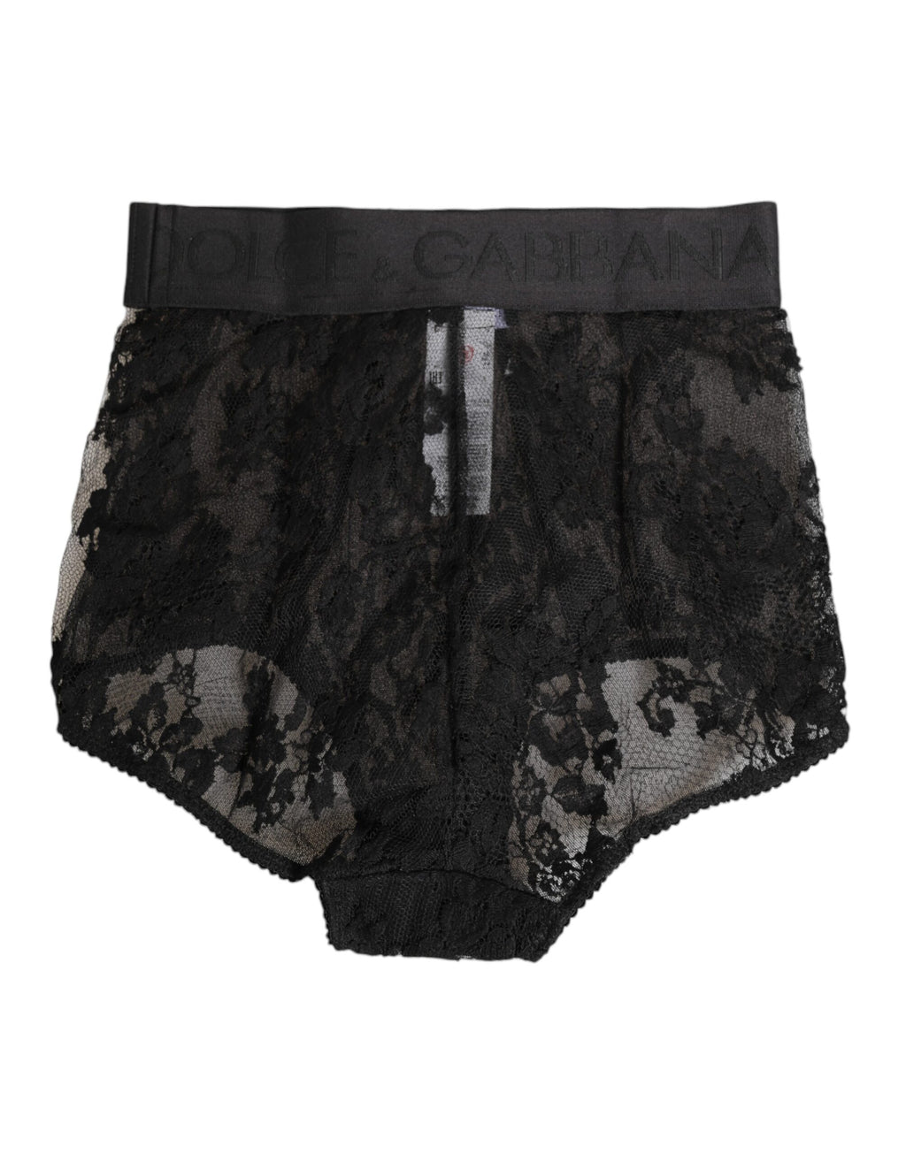 Dolce & Gabbana High Waist Briefs Black Floral Lace  Underwear