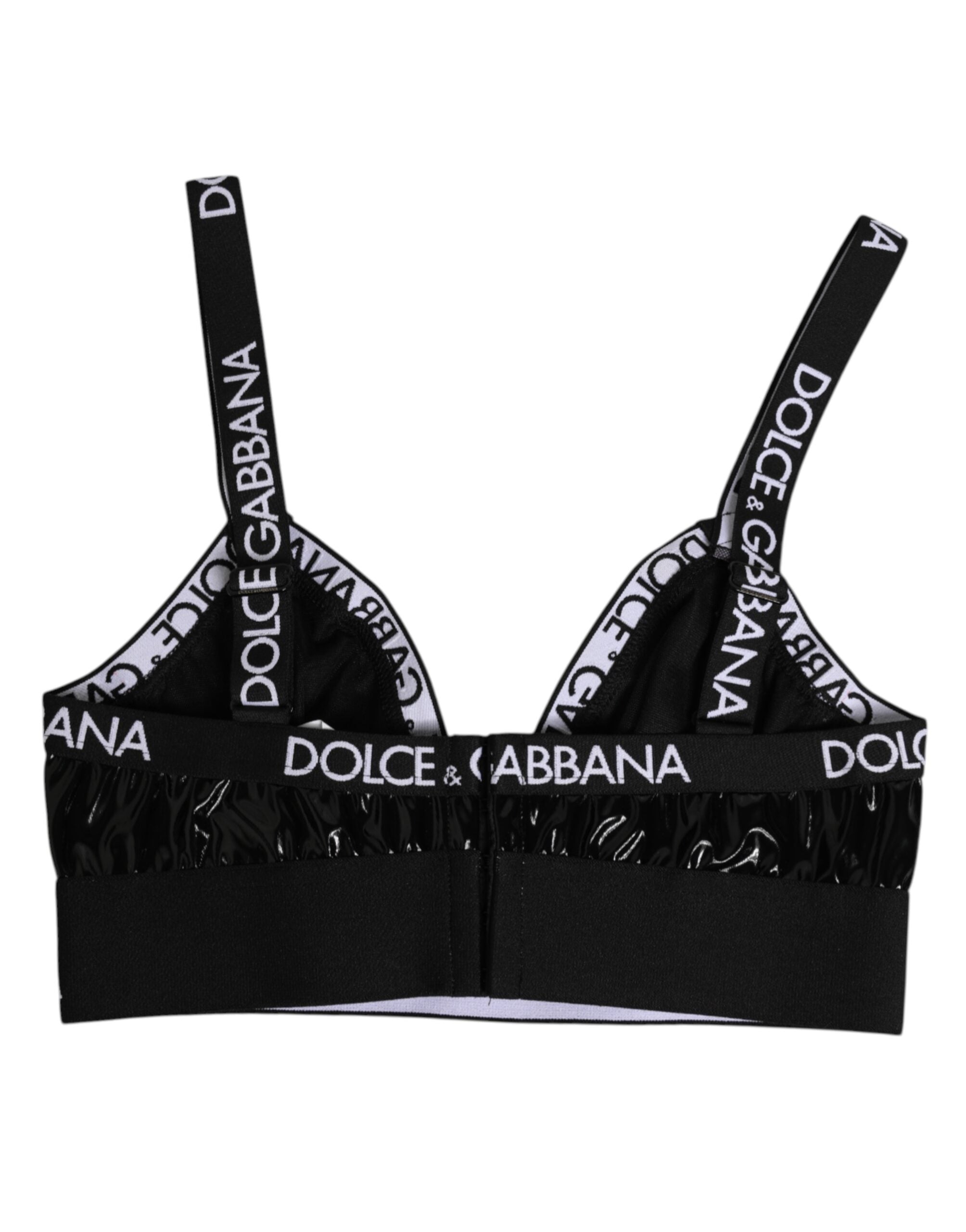 Dolce & Gabbana Black Polyester Soft Cup Brassiere Underwear