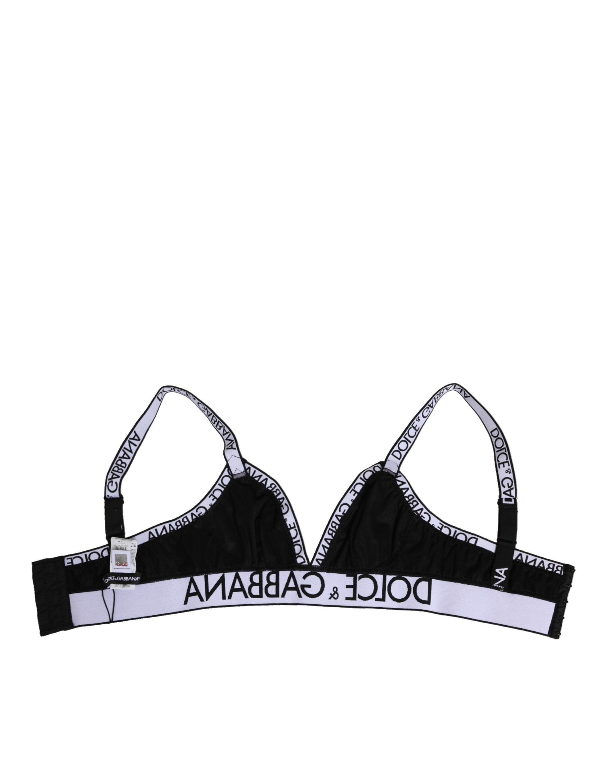 Dolce & Gabbana Black Polyester Soft Cup Brassiere Underwear
