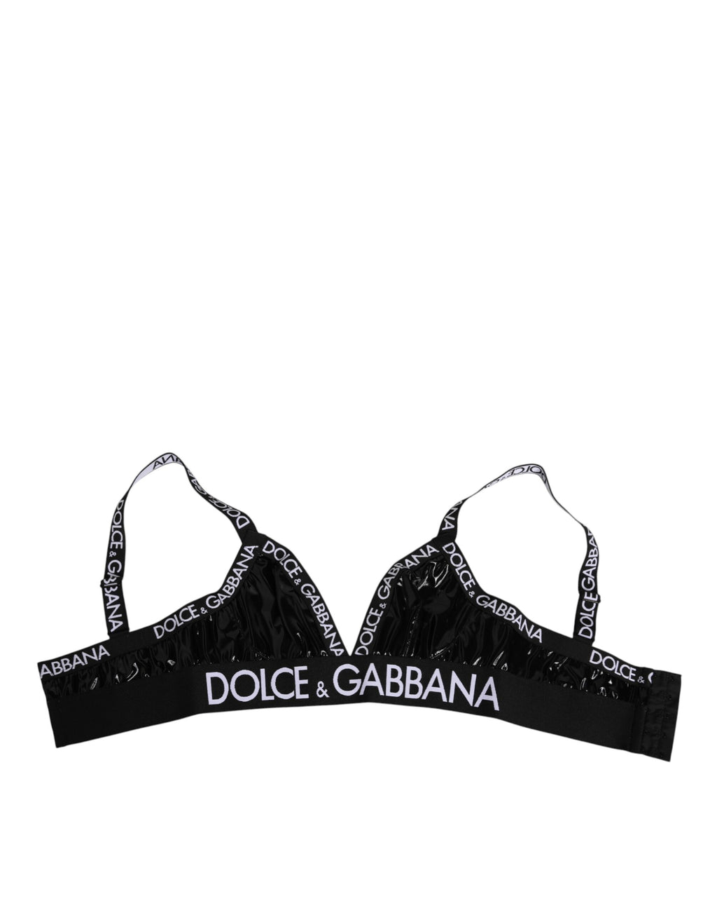 Dolce & Gabbana Black Polyester Soft Cup Brassiere Underwear