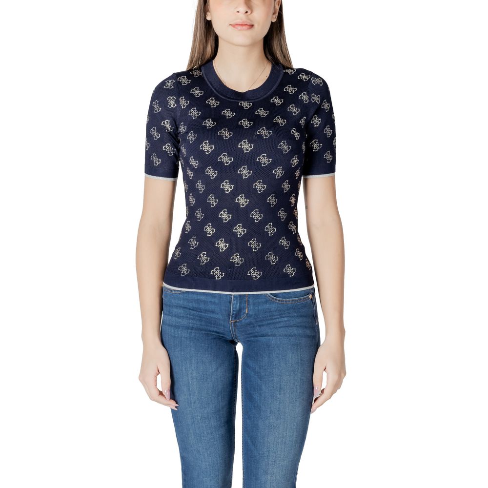 Guess Blue Viscose Sweater