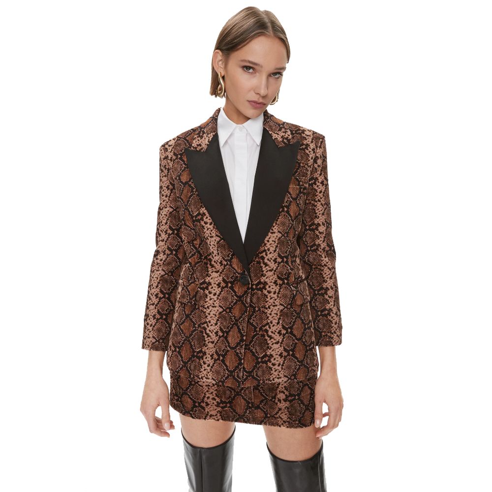 PINKO Brown Cotton Suits & Blazer