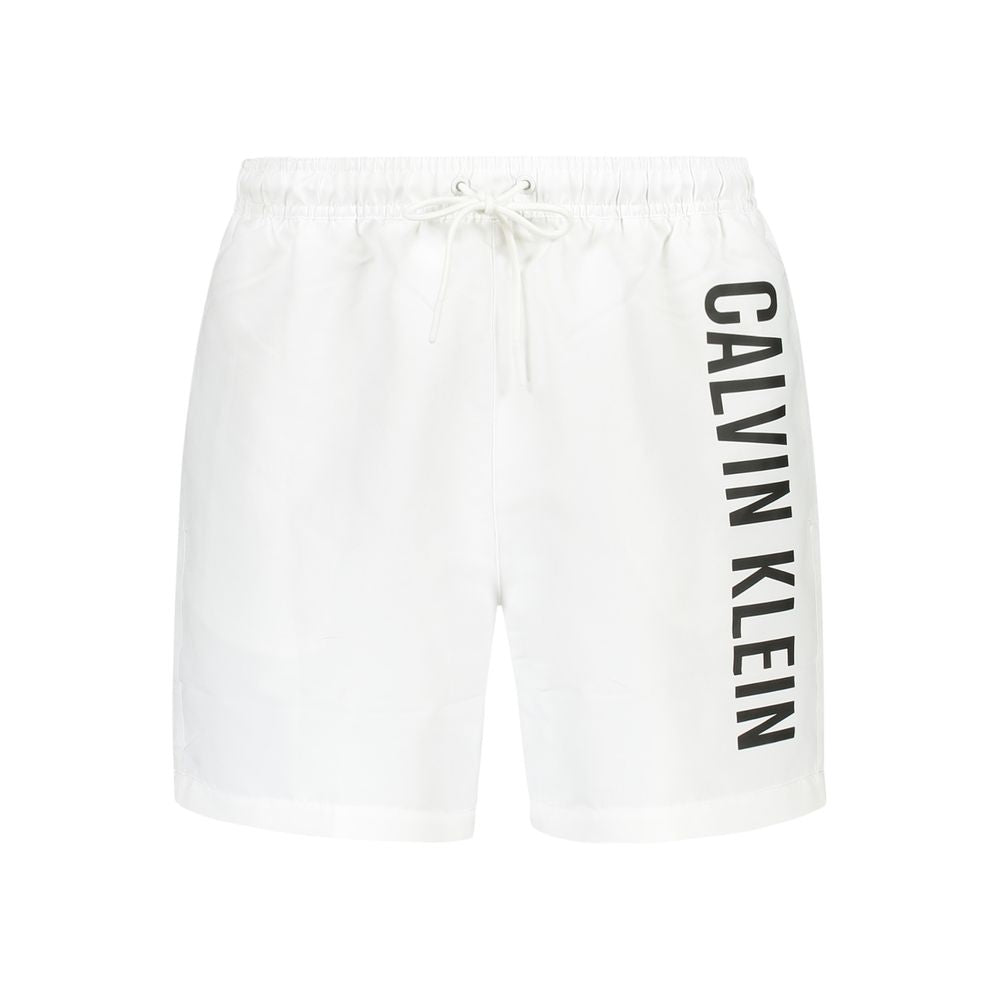 Calvin Klein White Polyester Swimwear