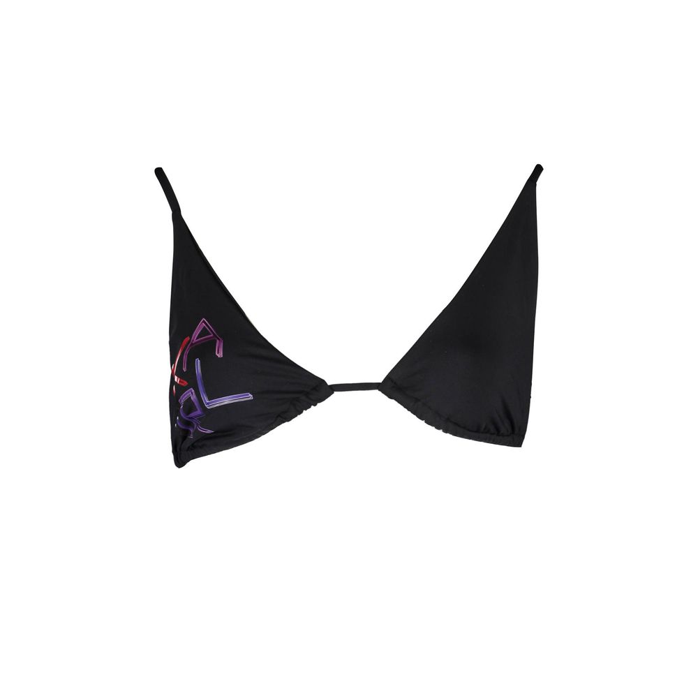 Karl Lagerfeld Black Elastane Swimwear