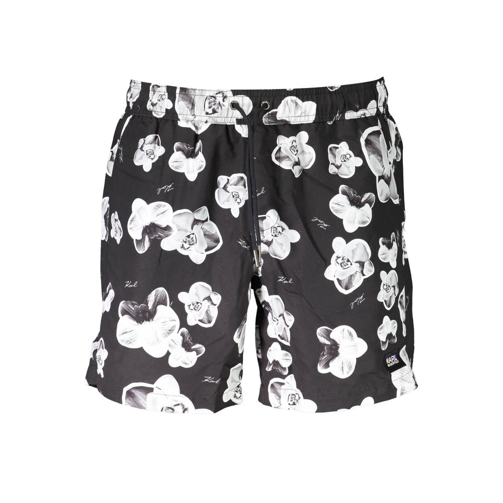 Karl Lagerfeld Black Polyester Swimwear