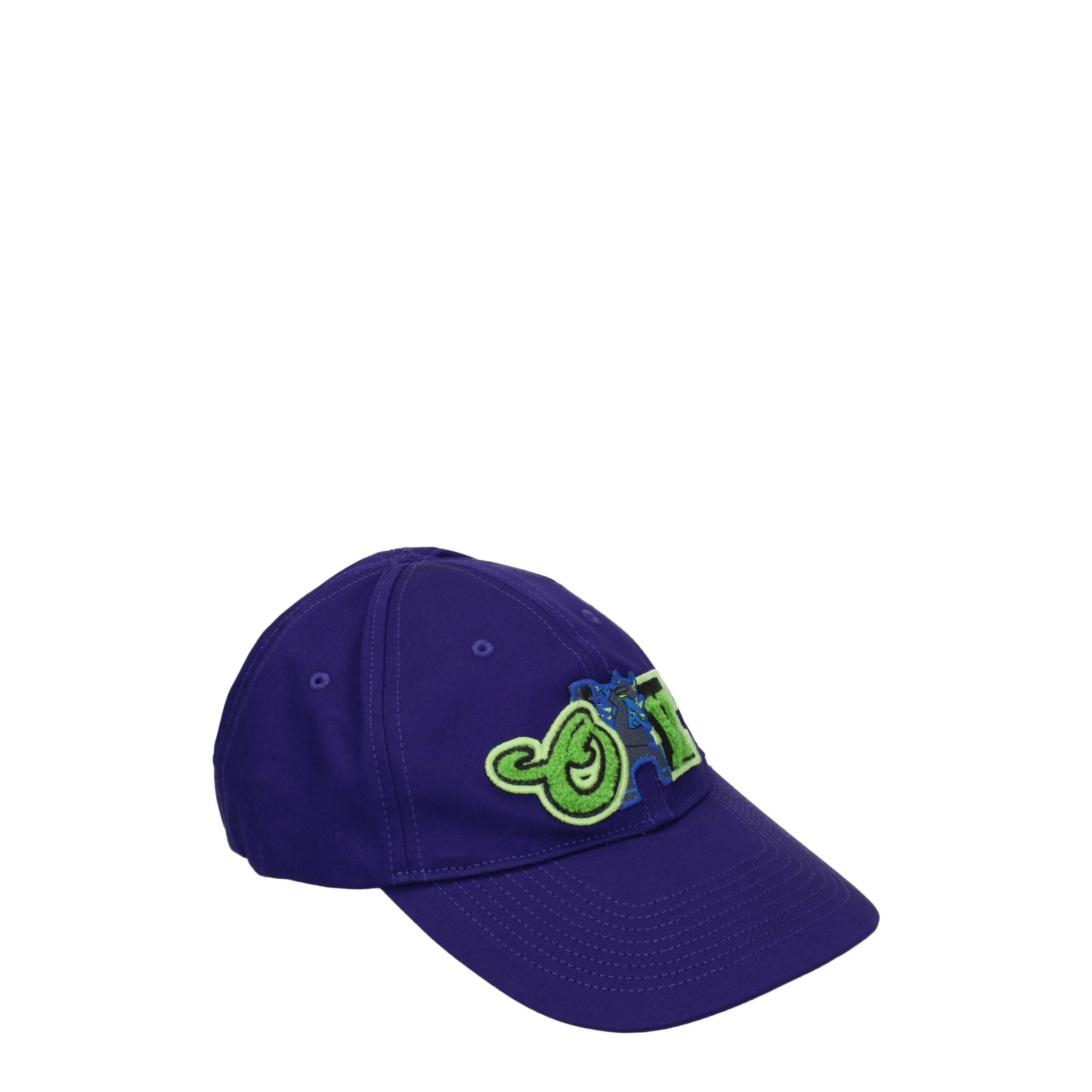 Off-White Purple Cotton Caps (Baseball Hat)