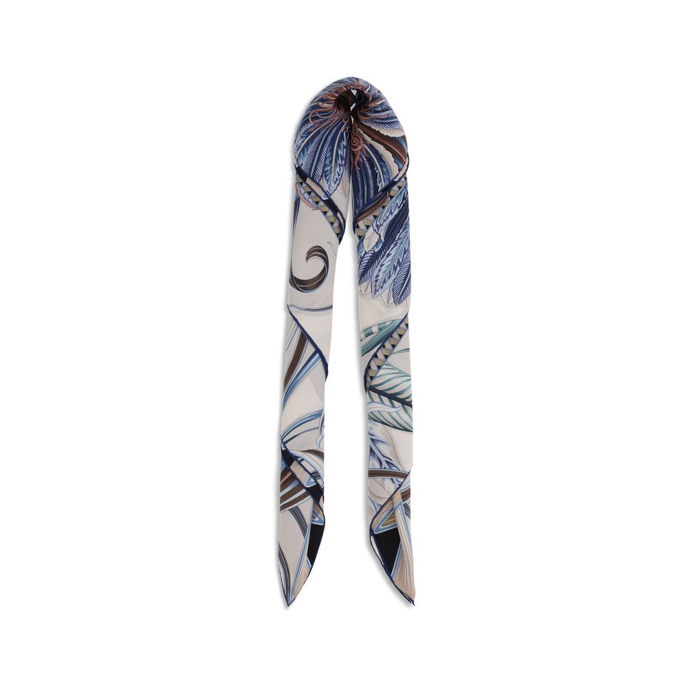 Ferragamo Giada Print Silk Scarf