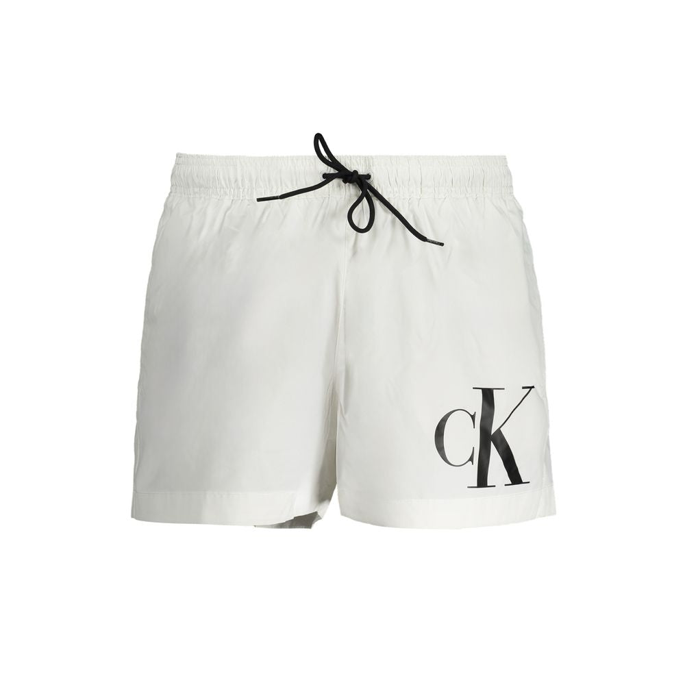 Calvin Klein White Polyester Swimwear