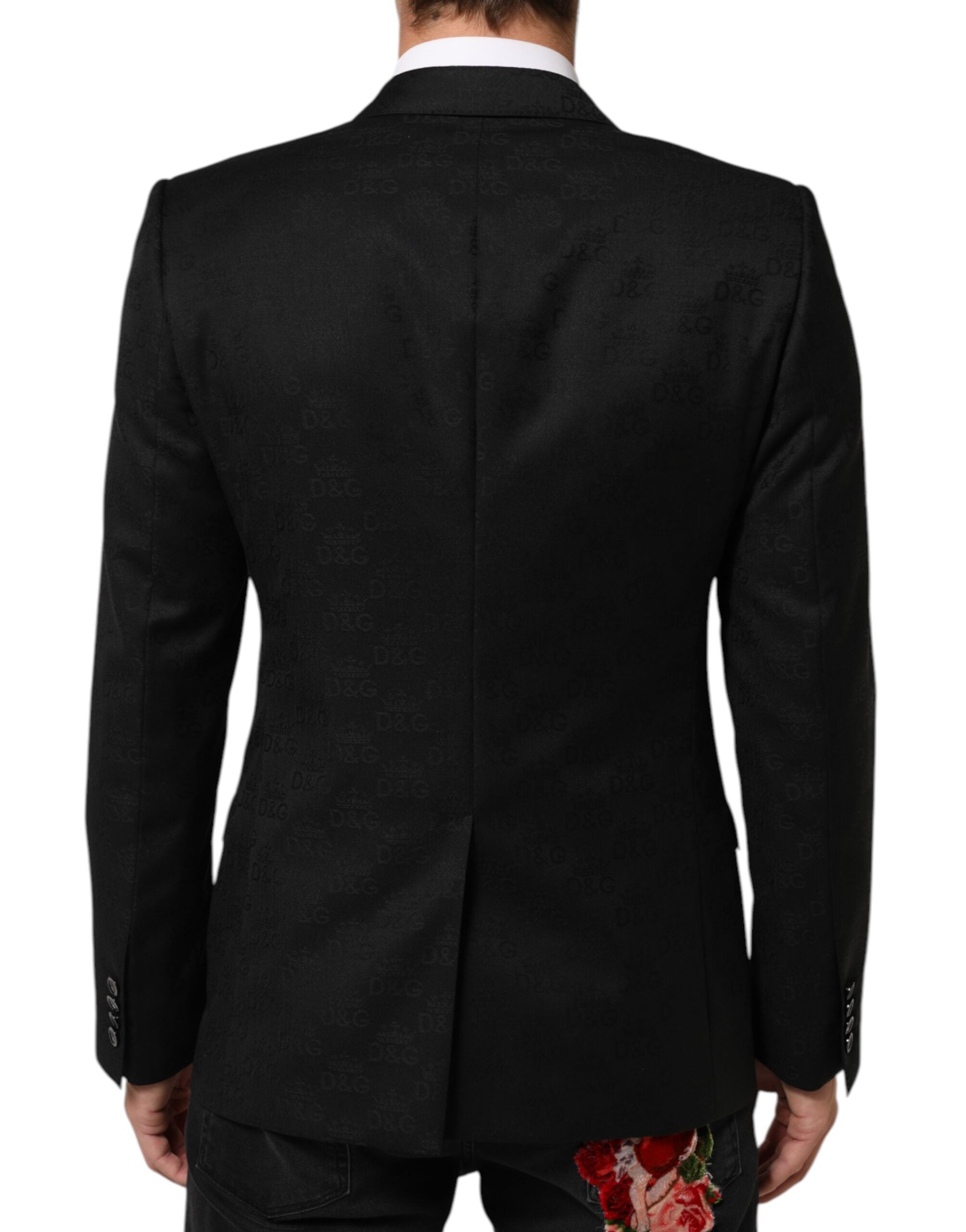 Dolce & Gabbana Black MARTINI 2 Buttons Suit Jacket Blazer