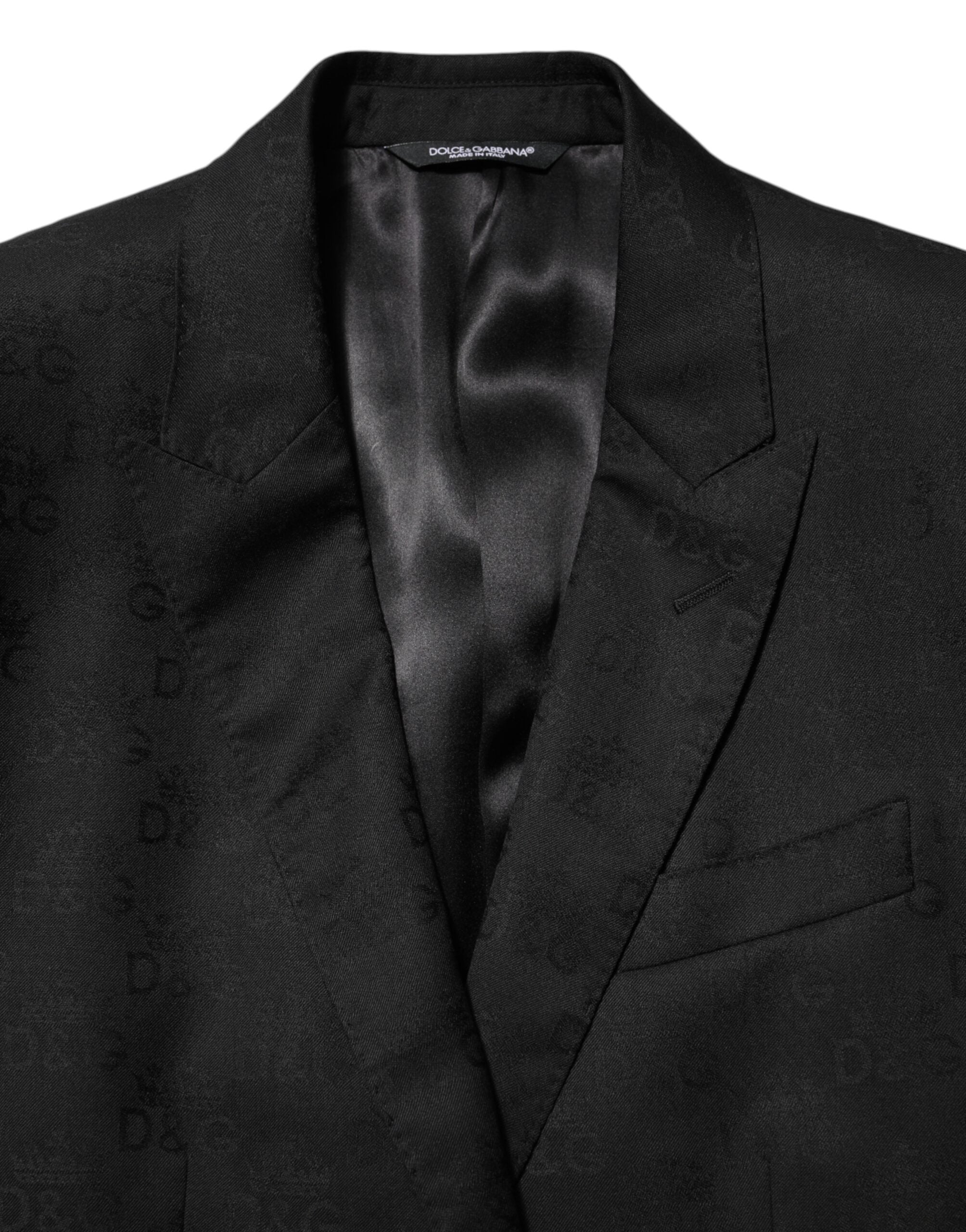 Dolce & Gabbana Black MARTINI 2 Buttons Suit Jacket Blazer