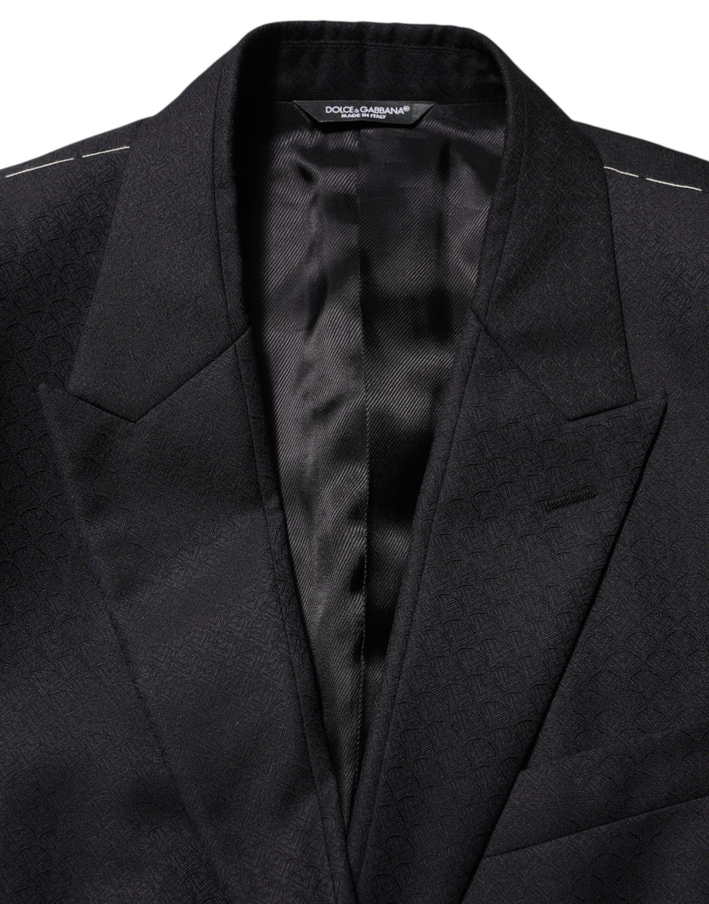Dolce & Gabbana Black Wool 2 Buttons Suit Jacket Men Blazer