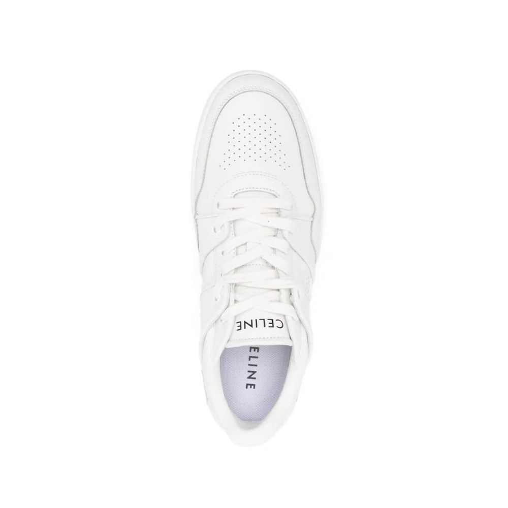 Celine White Calfskin Low Top Sneakers